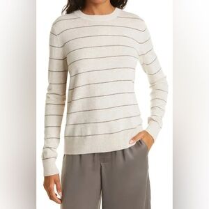 Vince Wool/Cashmere Striped Sweater